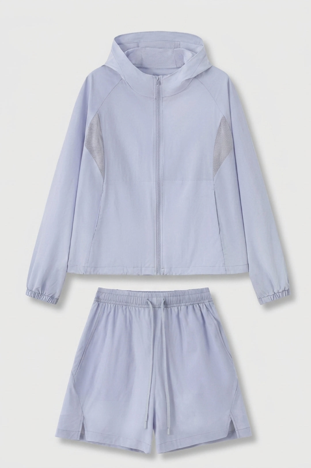 Dames Sport Set | Windbreaker & Short | Roze Running Outfit