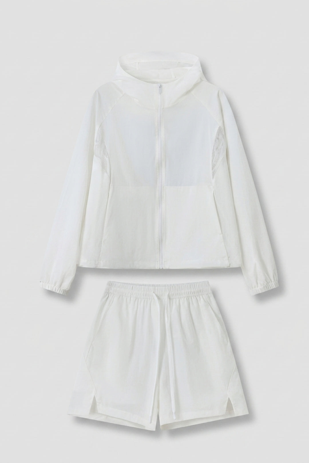 Dames Sport Set | Windbreaker & Short | Roze Running Outfit