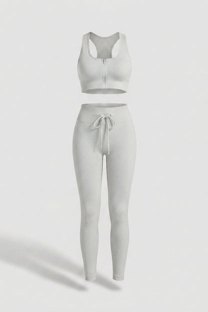 Dames Sport Set | Zip Top & Legging | High Waist Legging