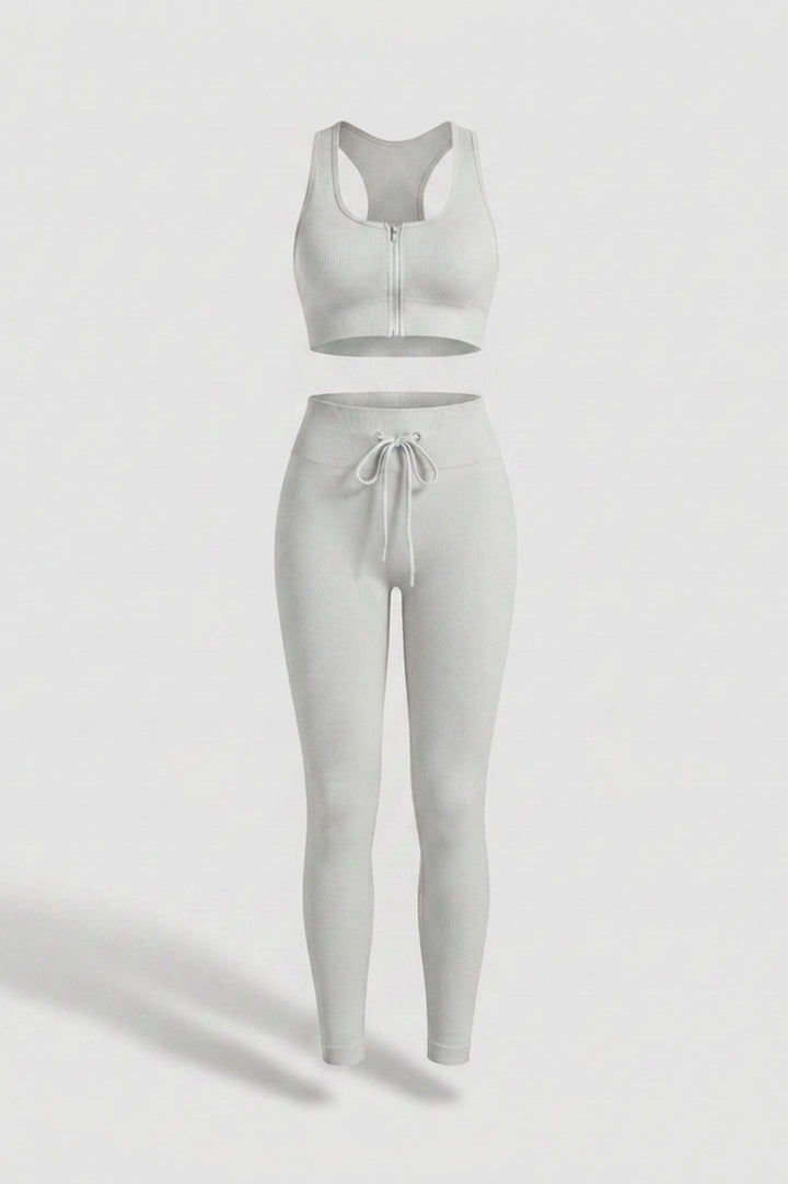 Dames Sport Set | Zip Top & Legging | High Waist Legging