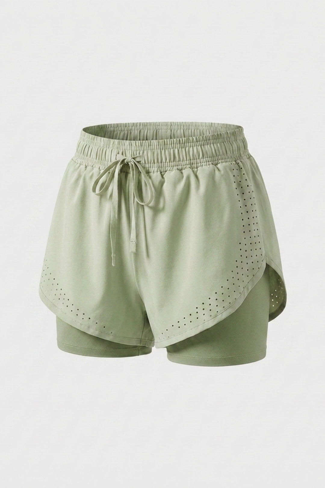 Dames Sport Short | 2-in-1 Binnenbroek | Roze Running Short