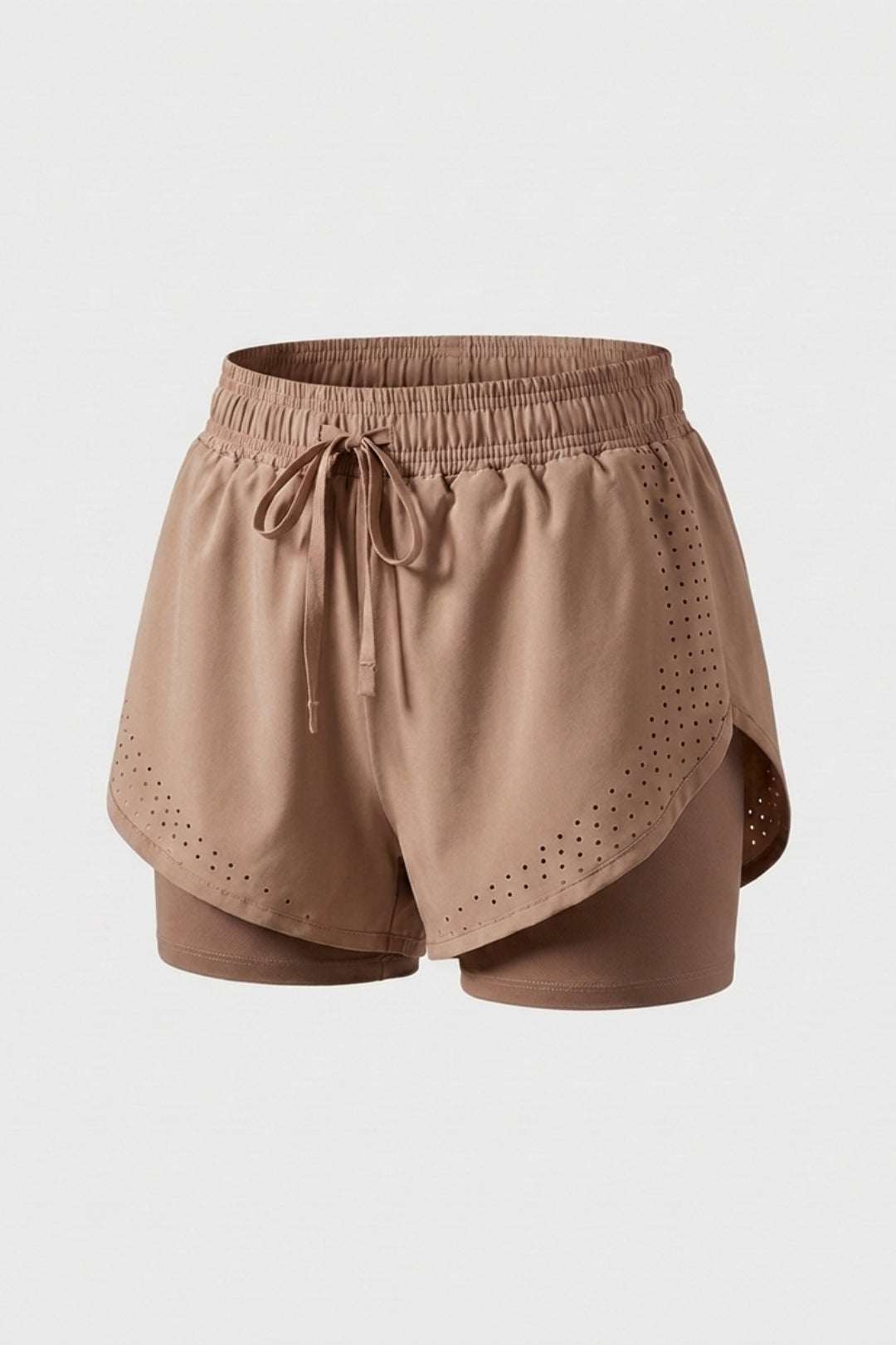 Dames Sport Short | 2-in-1 Binnenbroek | Roze Running Short