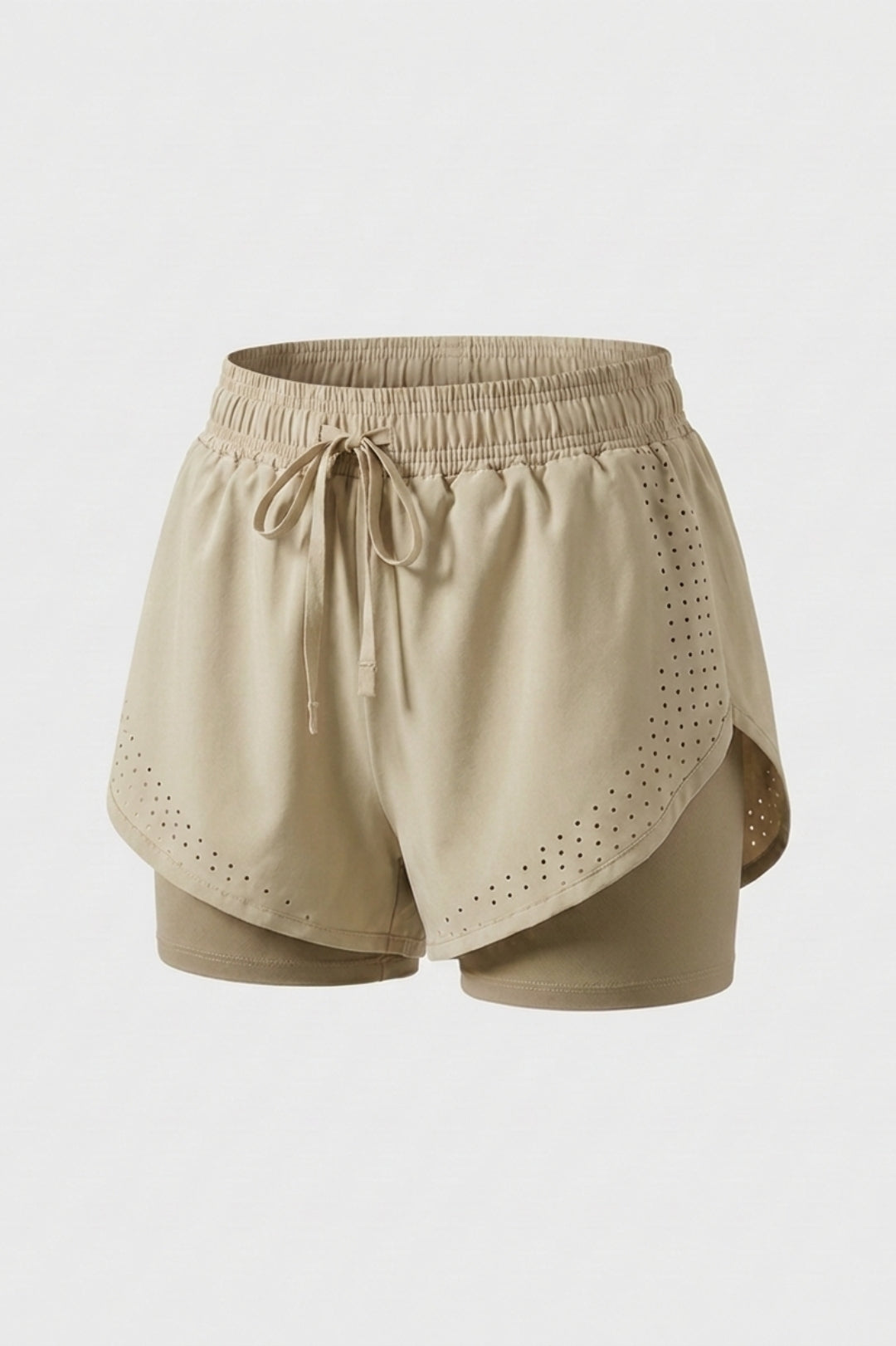 Dames Sport Short | 2-in-1 Binnenbroek | Roze Running Short