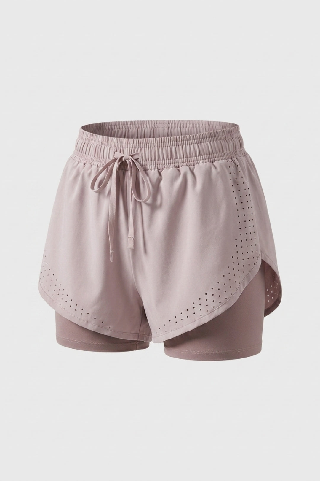Dames Sport Short | 2-in-1 Binnenbroek | Roze Running Short