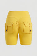 Dames Sport Short | Cargo Zakken | Groene Biker Short