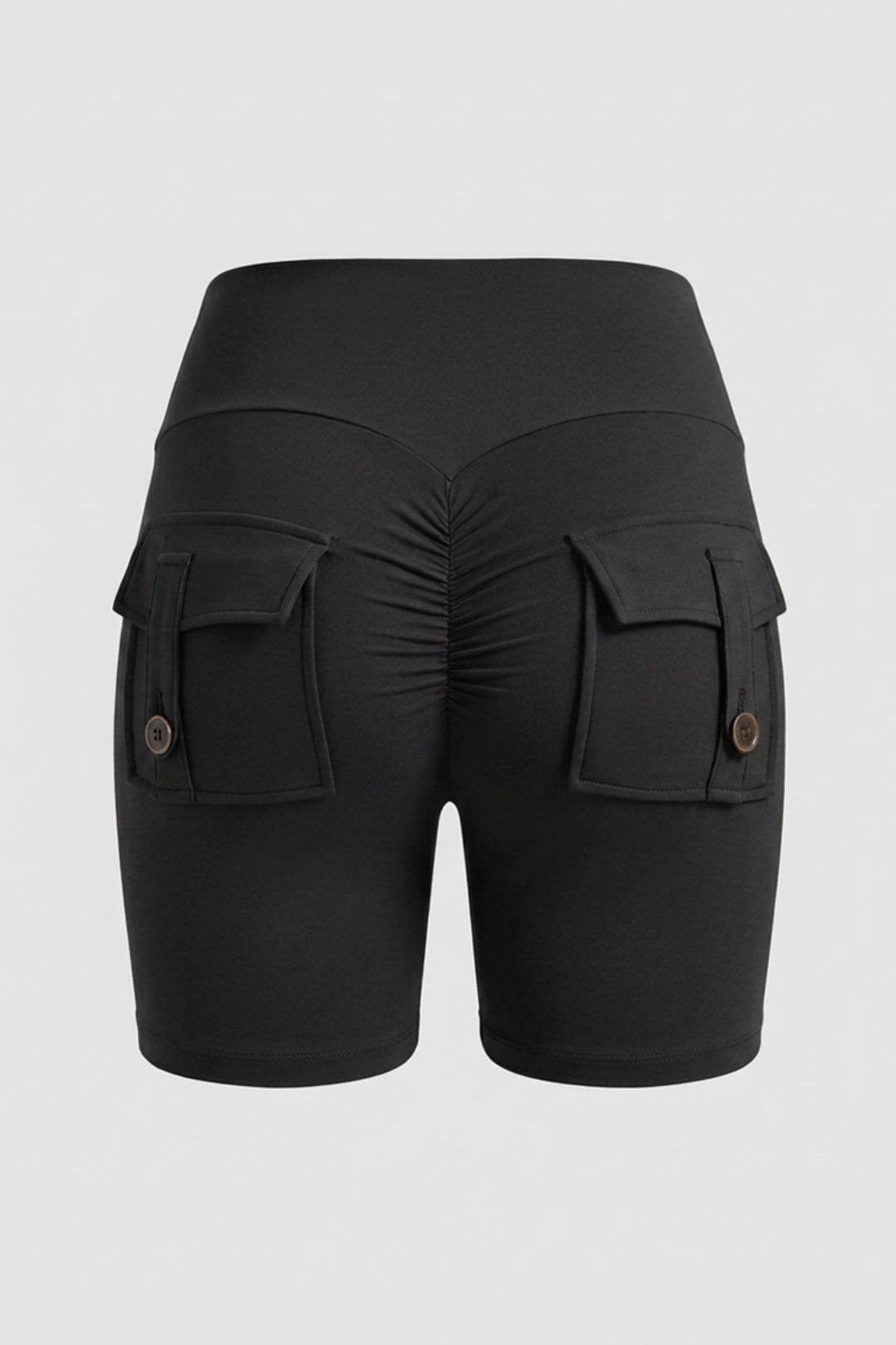 Dames Sport Short | Cargo Zakken | Groene Biker Short