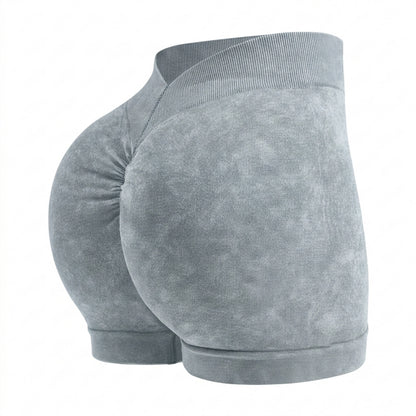 Dames Sport Shorts | Sculpting Fit | High Waist | V-Shape Biker Short