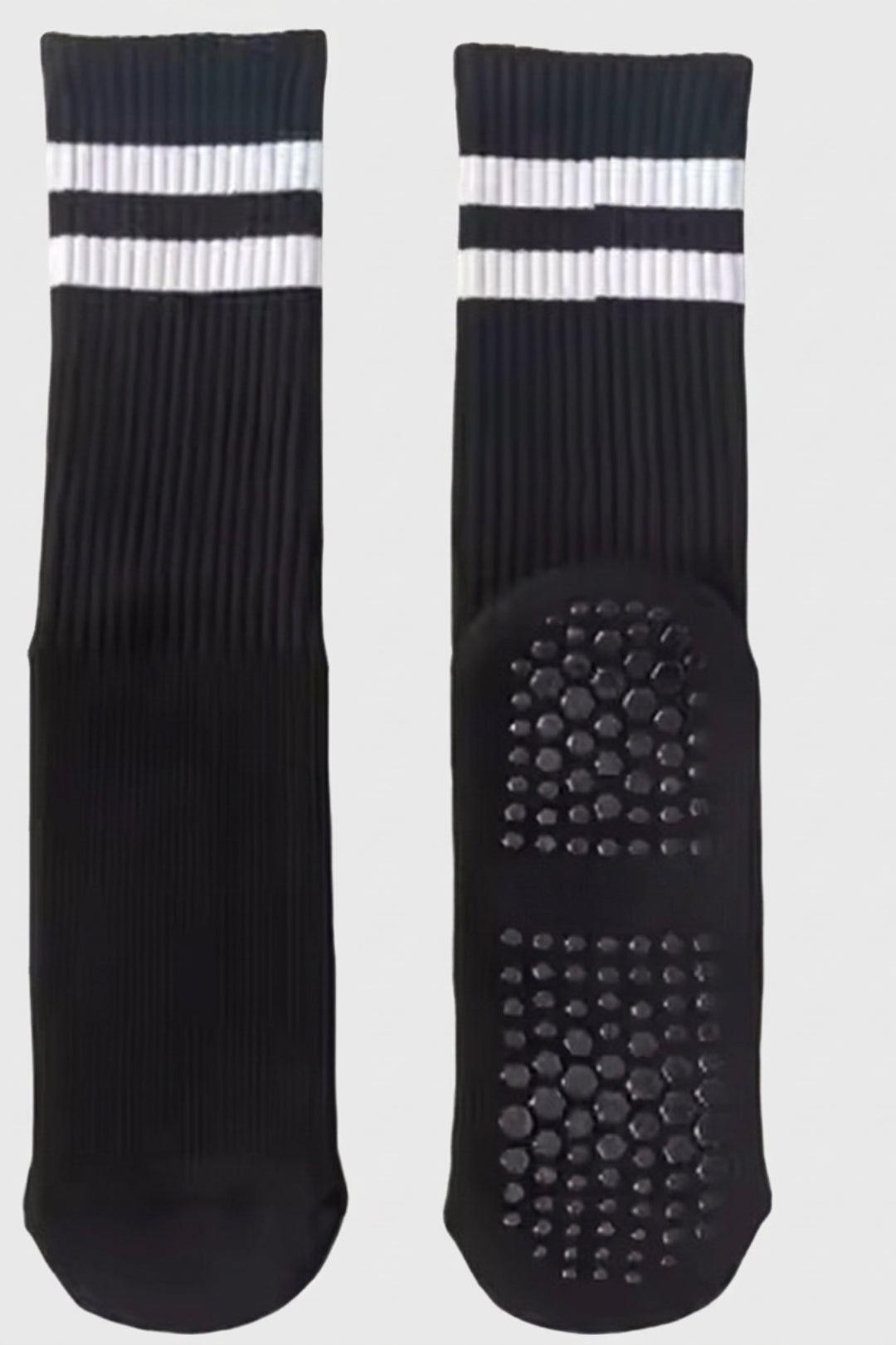 Dames Premium Sport Sokken | Grip Sole | Gestreepte Yoga Sokken | 3-pack