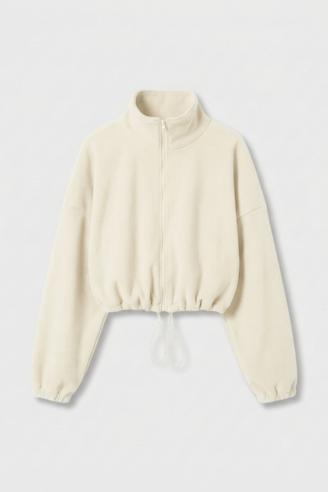 Dames Sport Sweater | Trekkoord Zoom | Athleisure Crop Top