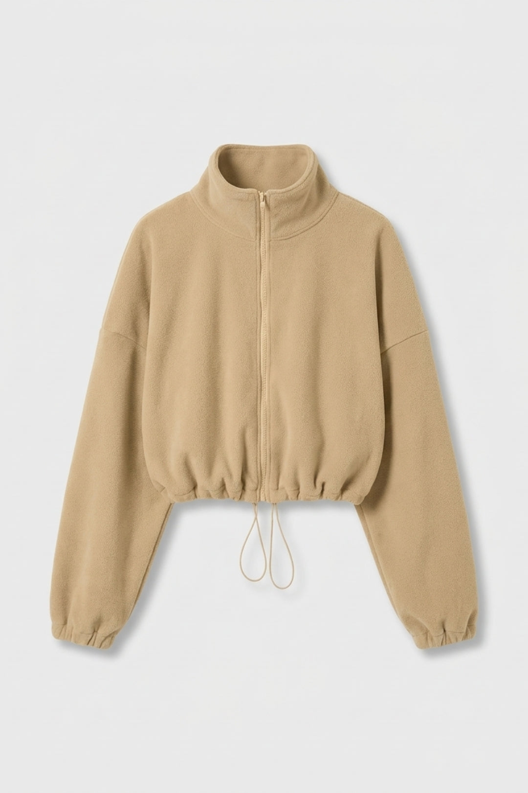 Dames Sport Sweater | Trekkoord Zoom | Athleisure Crop Top