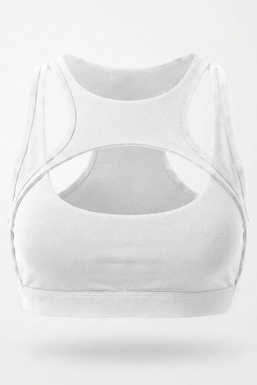 Dames Sport Top | Aansluitende Fit | Cut-Out Front | Activewear Top