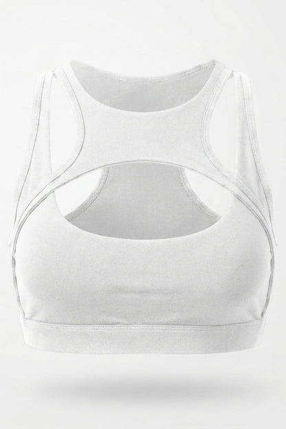 Dames Sport Top | Aansluitende Fit | Cut-Out Front | Activewear Top