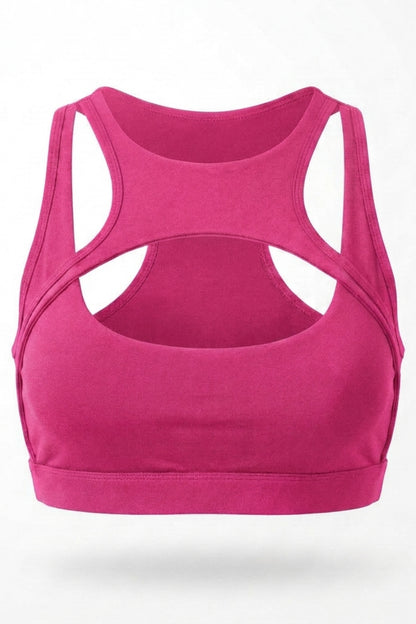 Dames Sport Top | Aansluitende Fit | Cut-Out Front | Activewear Top