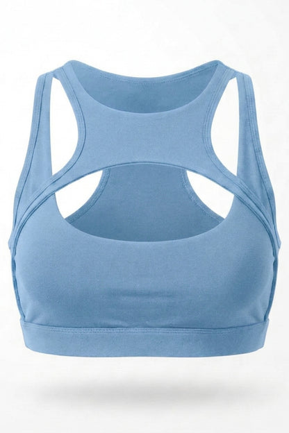 Dames Sport Top | Aansluitende Fit | Cut-Out Front | Activewear Top