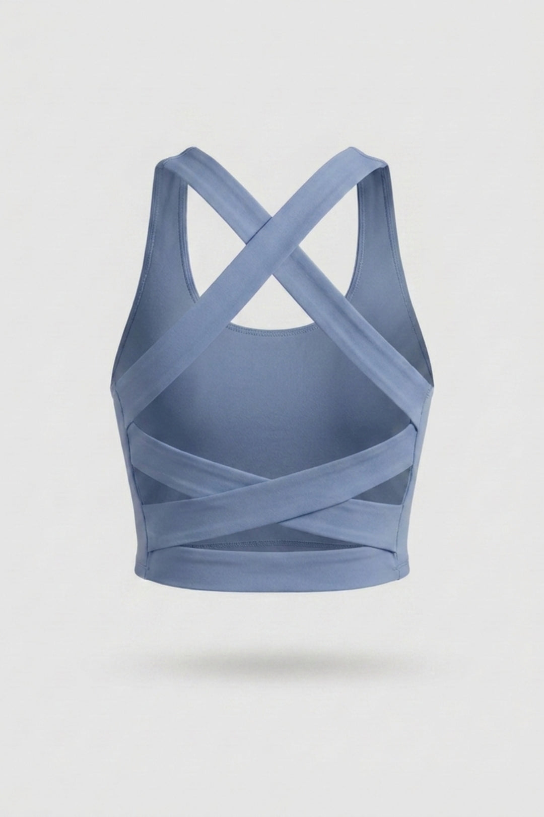 Dames Sport Top | Cross Back | Groene Cropped Fitness Top