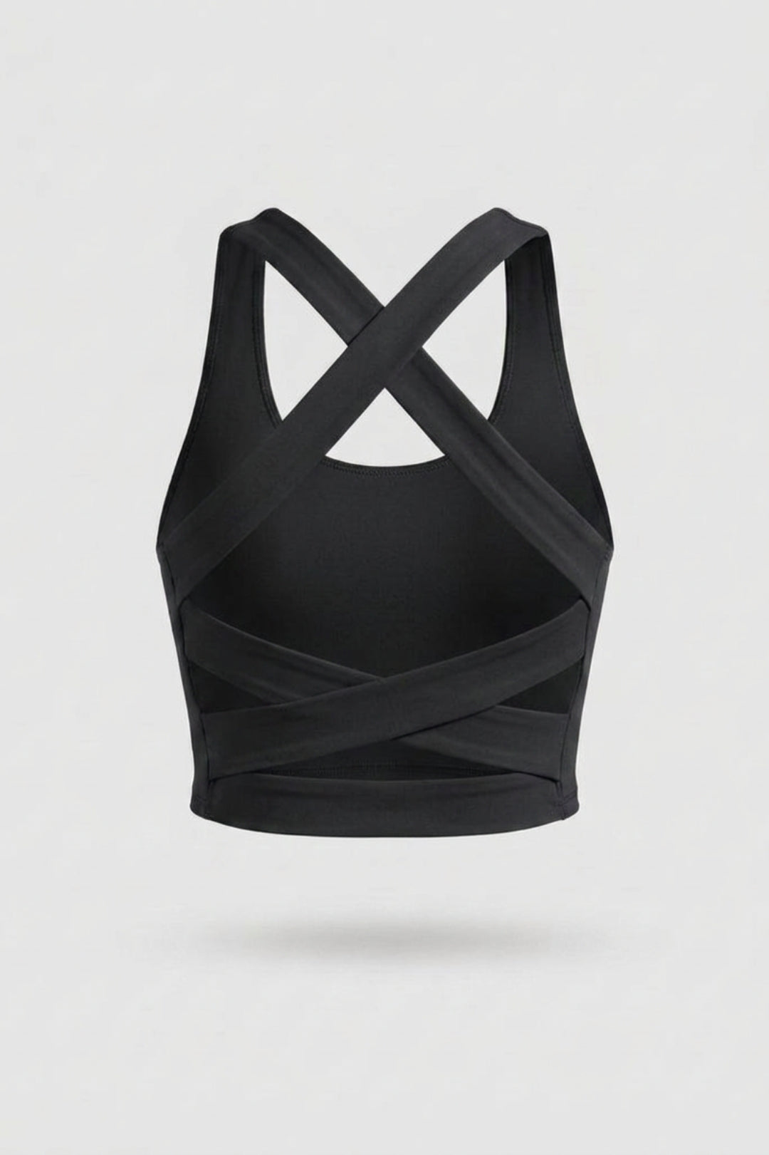 Dames Sport Top | Cross Back | Groene Cropped Fitness Top