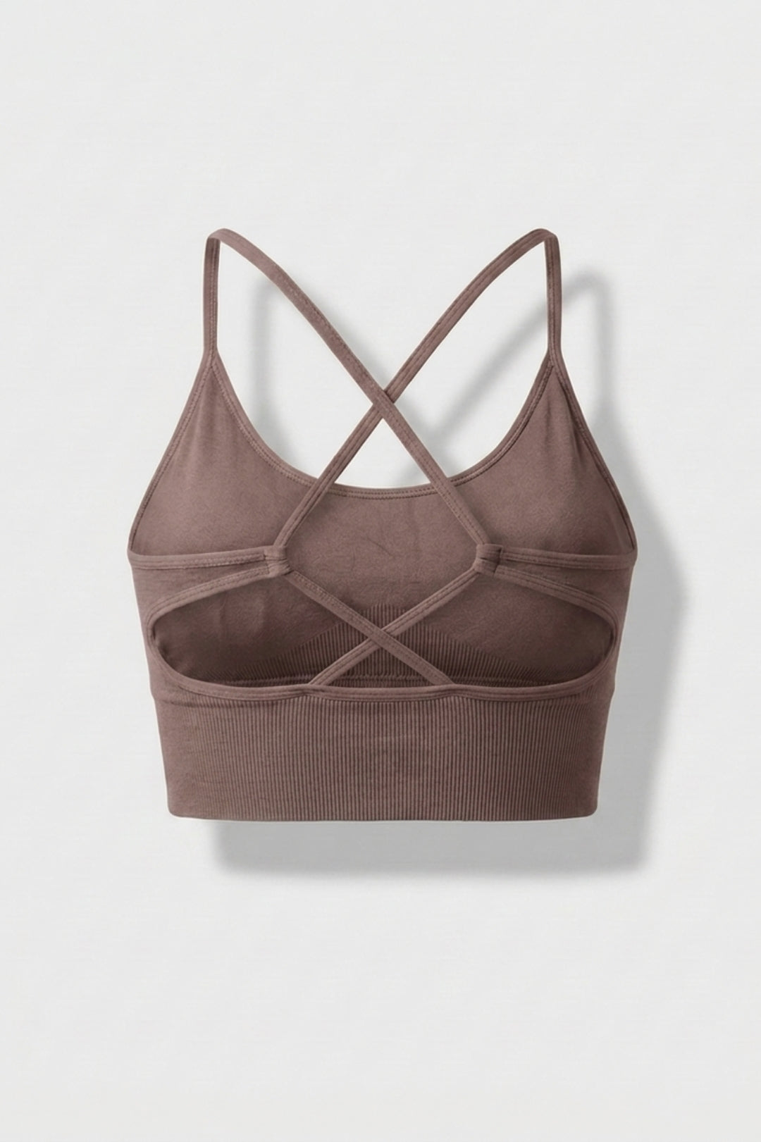 Dames Sport Top | Cross Back | Olijf Groene Activewear top