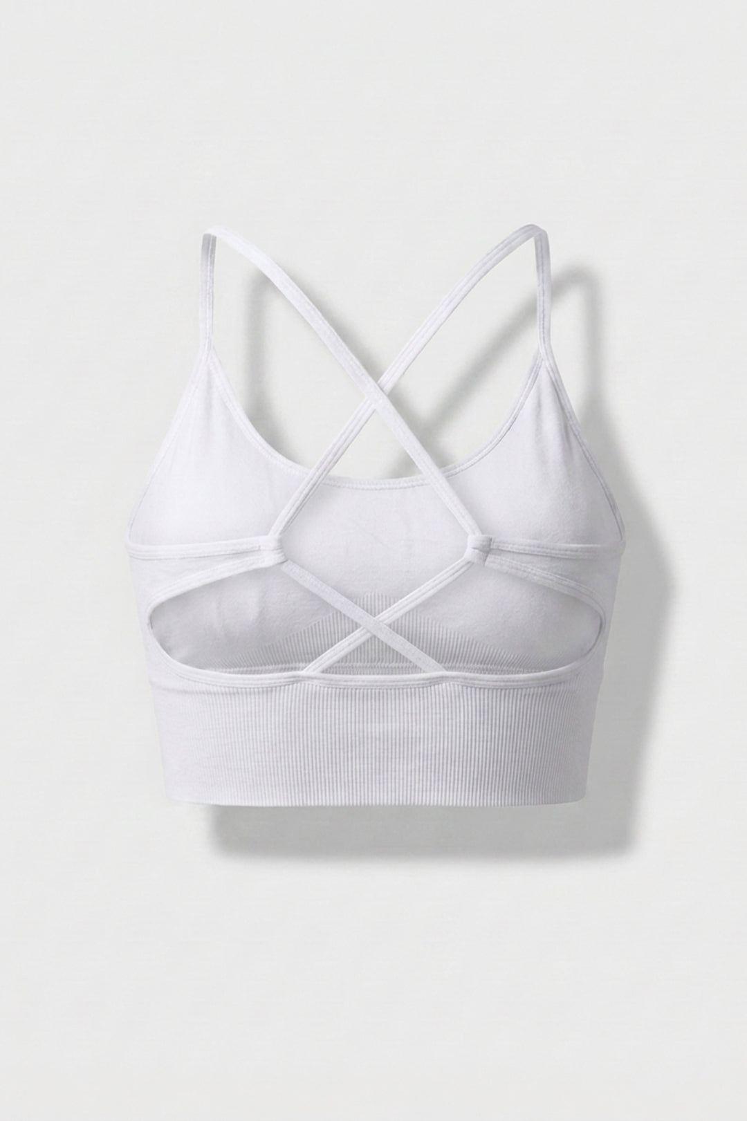 Dames Sport Top | Cross Back | Olijf Groene Activewear top
