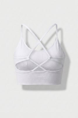 Dames Sport Top | Cross Back | Olijf Groene Activewear top