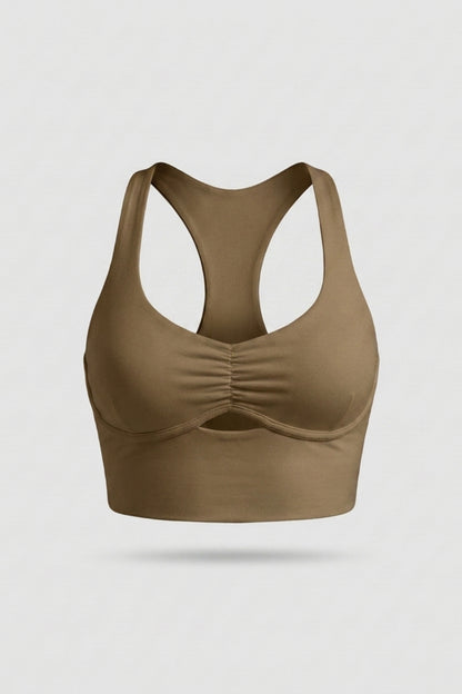 Dames Sport Top | Racerback | Aansluitende Fit | Witte Activewear Top