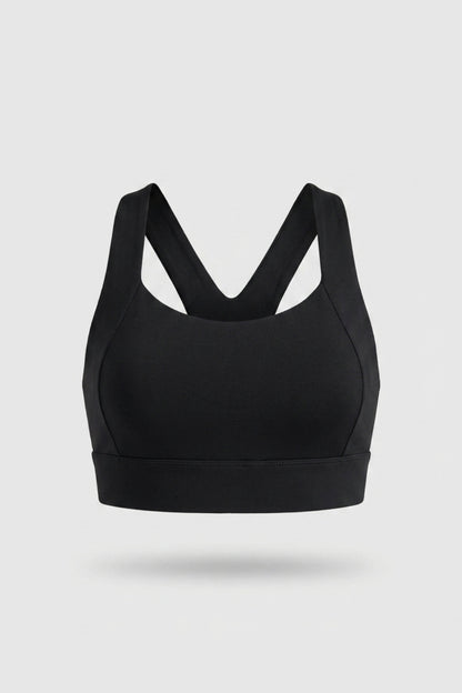 Dames Sport Top | Racerback | Cut Out Rug | Beige Activewear Top
