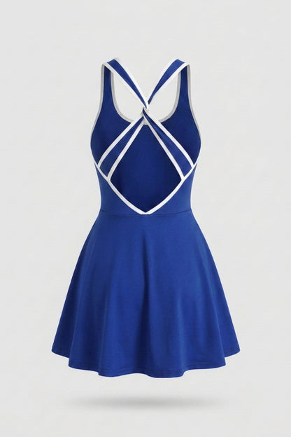 Dames Sportjurk | Cross Back | Tennisjurk Met Binnen broek