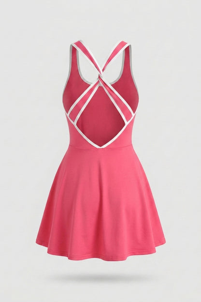 Dames Sportjurk | Cross Back | Tennisjurk Met Binnen broek