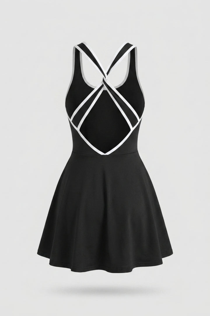 Dames Sportjurk | Cross Back | Tennisjurk Met Binnen broek