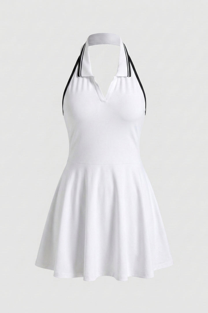 Women's Sports Dress | Halter Collar | Open Back | Tennis Dress | Hyrox Piece