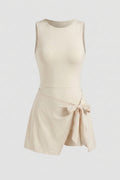 Dames Sportjurk | Ingebouwd Broekje | Roze Wrap Tennisjurk