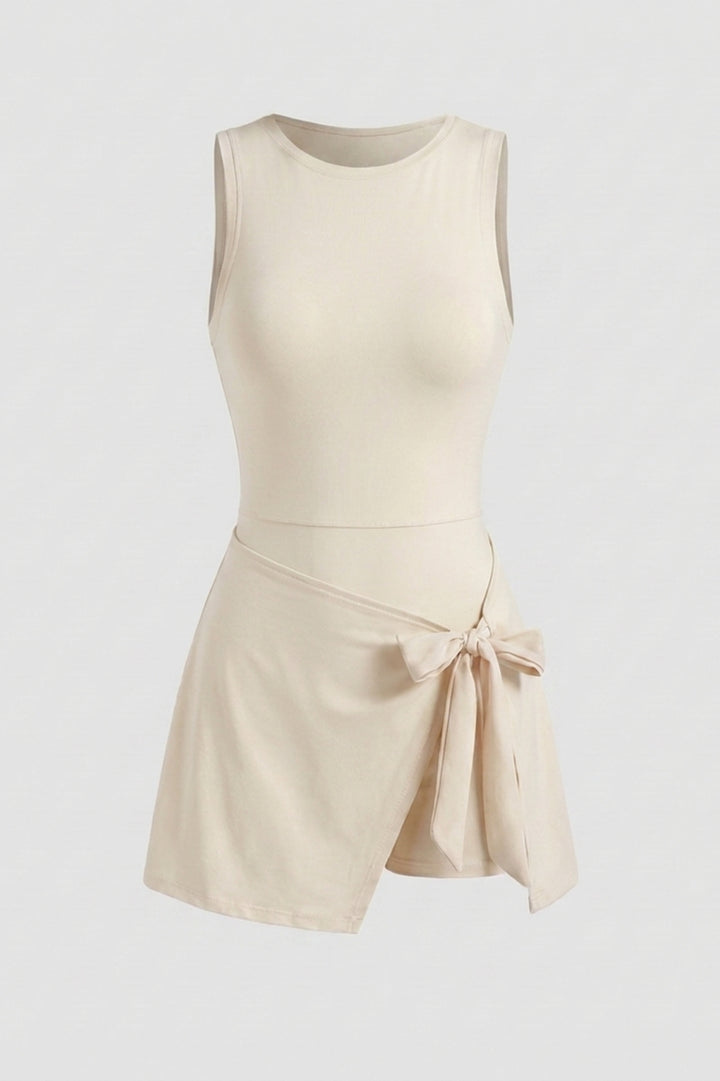Dames Sportjurk | Ingebouwd Broekje | Roze Wrap Tennisjurk