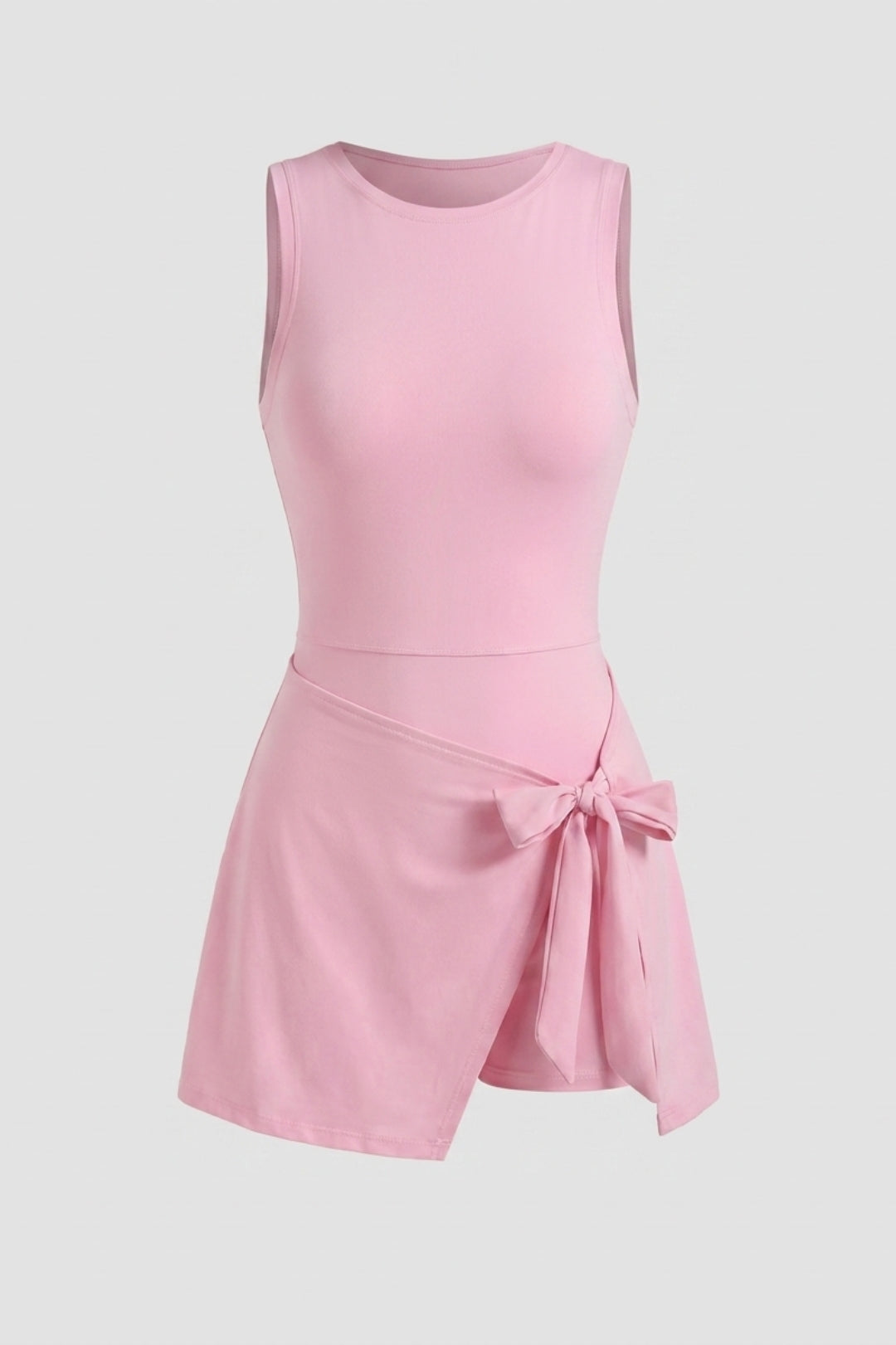 Dames Sportjurk | Ingebouwd Broekje | Roze Wrap Tennisjurk