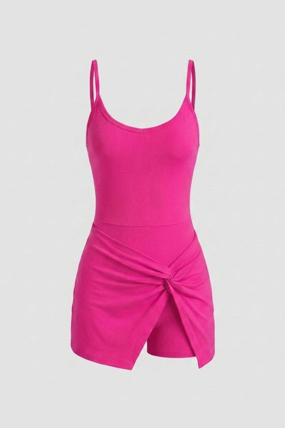 Dames Sportjurk | Twist Detail | Tennisjurk Met Binnen broek
