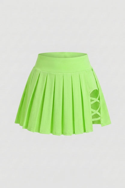 Dames Sportrok | Lace Up Detail | Tennisrok Met Binnen broek