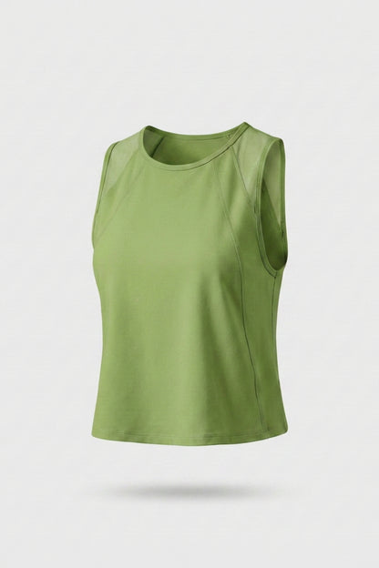 Dames Tank Sport Top | Loose Fit | Cropped Activewear Top