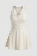 Dames Tennisjurk | Ingebouwd Broekje | Zip Sportjurk