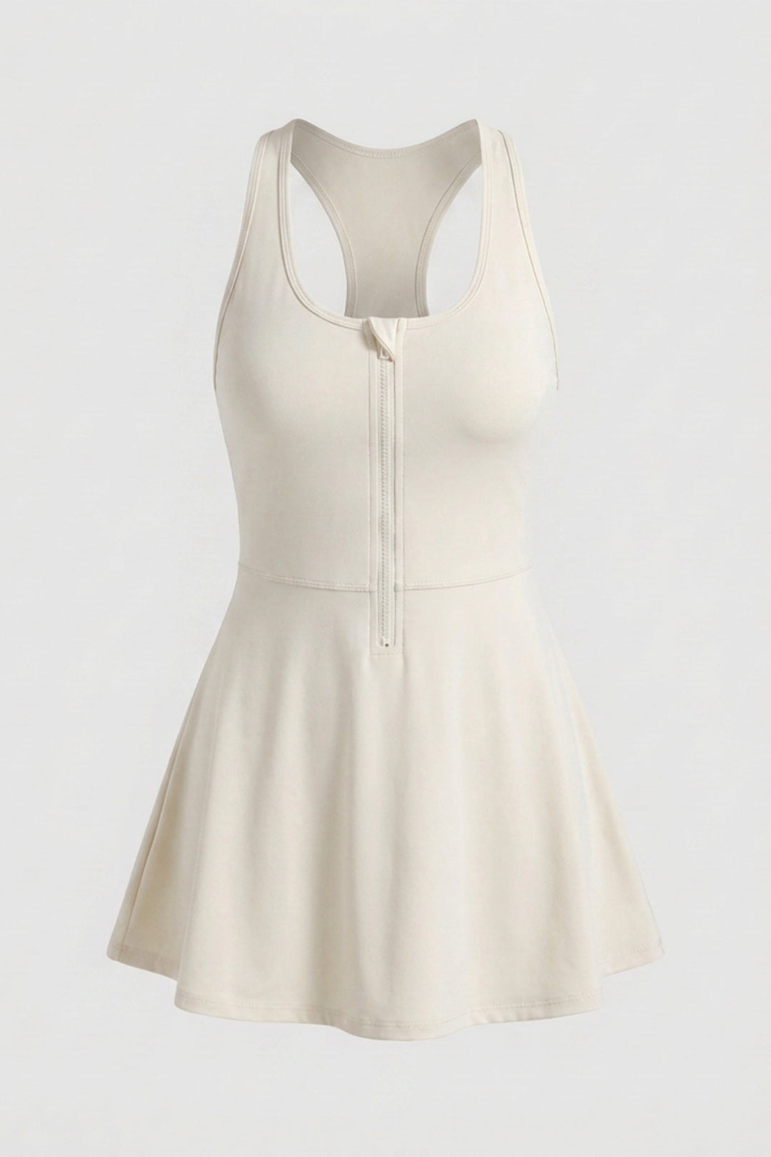 Dames Tennisjurk | Ingebouwd Broekje | Zip Sportjurk