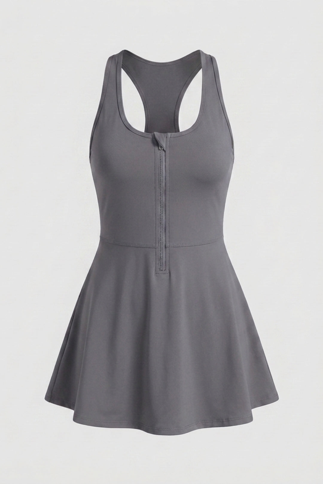 Dames Tennisjurk | Ingebouwd Broekje | Zip Sportjurk