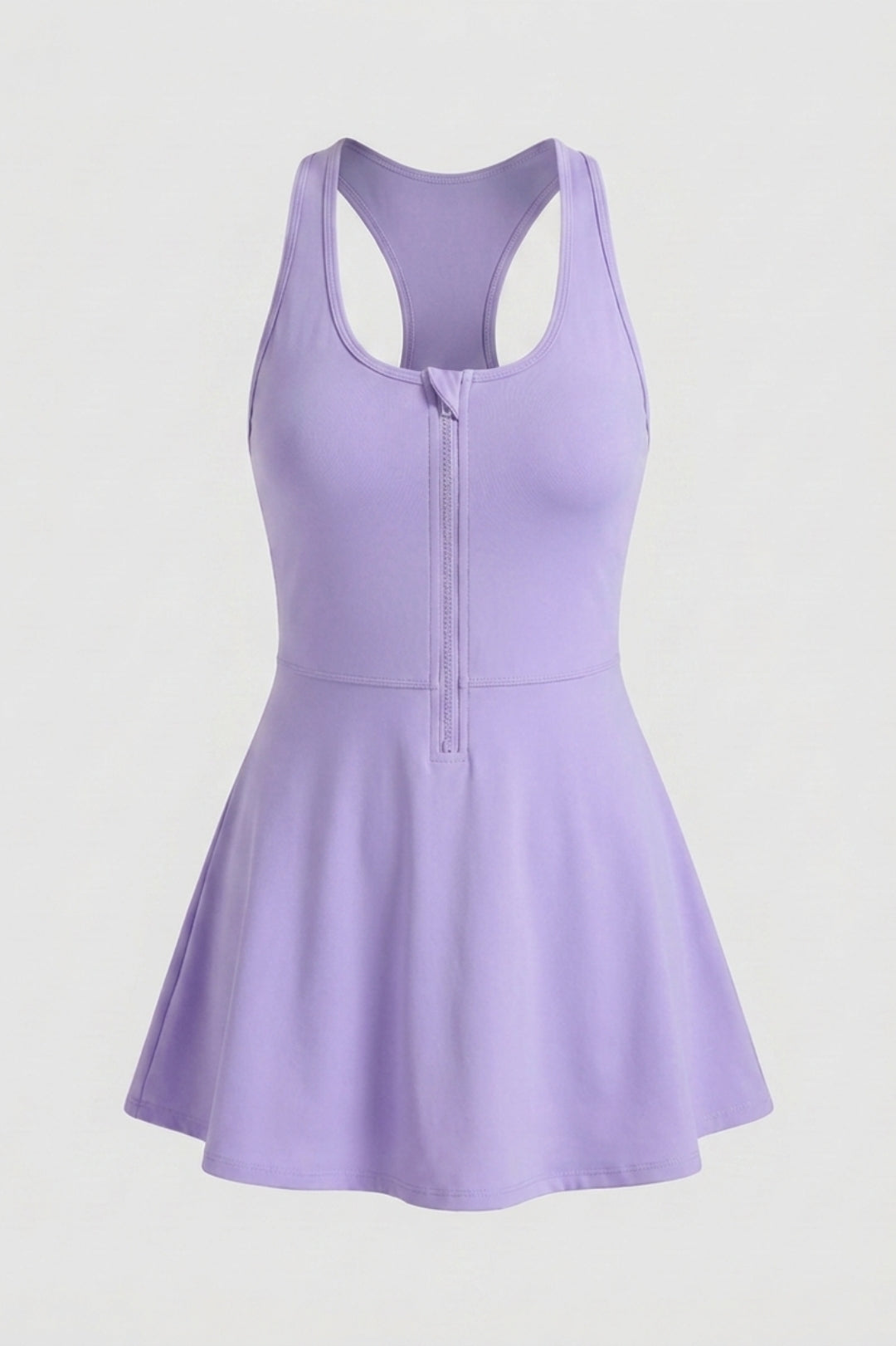 Dames Tennisjurk | Ingebouwd Broekje | Zip Sportjurk