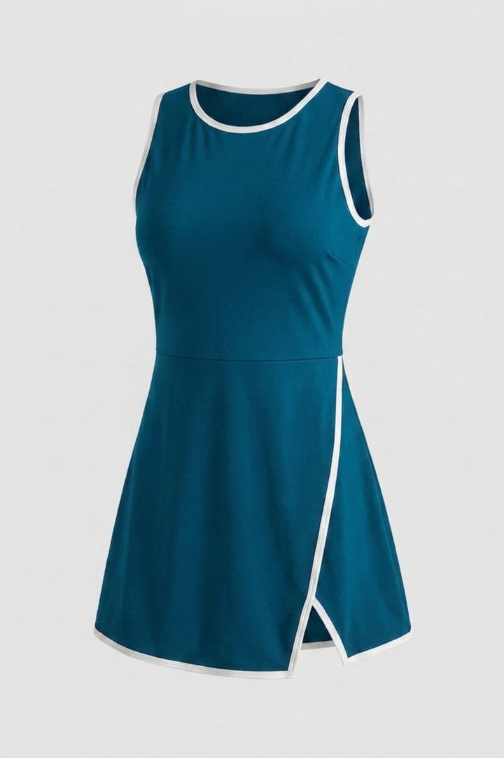 Dames Tennisjurk | Ingebouwde Binnen broek | Zwarte Sportjurk