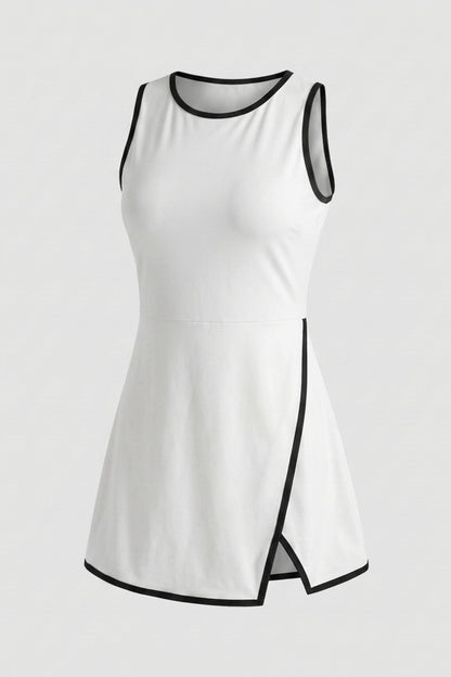 Dames Tennisjurk | Ingebouwde Binnen broek | Zwarte Sportjurk
