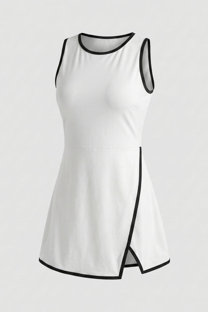 Dames Tennisjurk | Ingebouwde Binnen broek | Zwarte Sportjurk