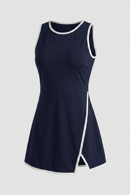 Dames Tennisjurk | Ingebouwde Binnen broek | Zwarte Sportjurk