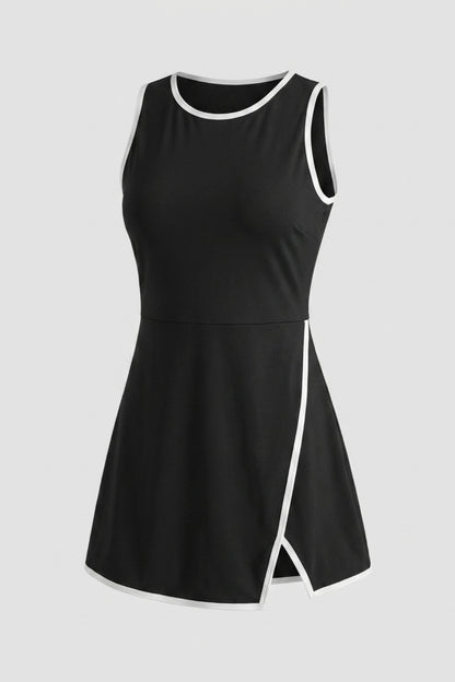 Dames Tennisjurk | Ingebouwde Binnen broek | Zwarte Sportjurk