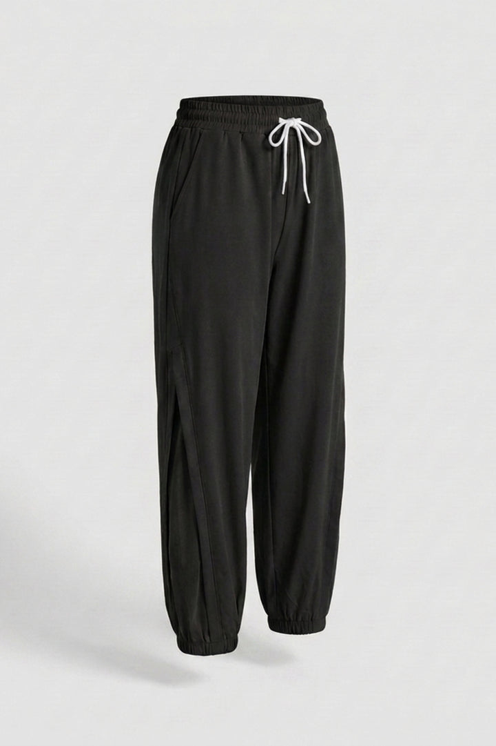 Dames Trainingsbroek | Split Side Detail | Los vallende Jogger