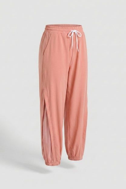 Dames Trainingsbroek | Split Side Detail | Los vallende Jogger