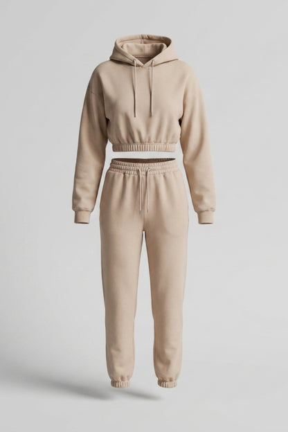 Dames Trainingspak Set | Relaxed Fit | Hoodie Met Koord | Jogger Outfit