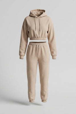 Dames Trainingspak Set | Relaxed Fit | Hoodie Met Koord | Jogger Outfit