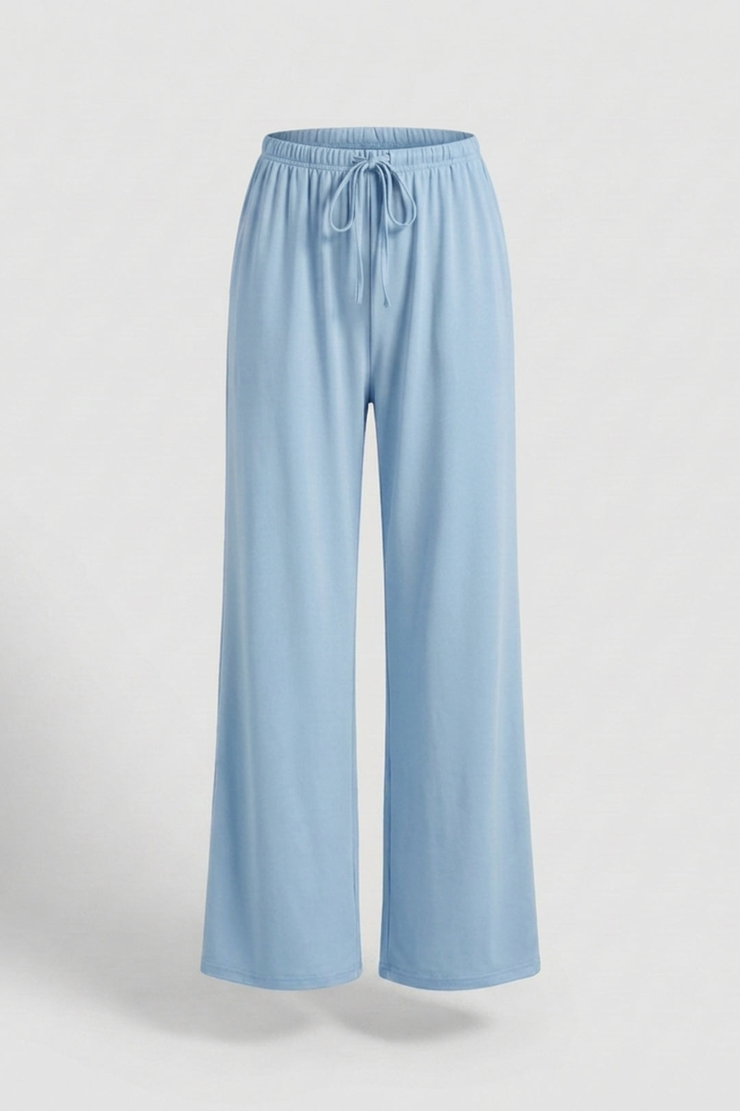 Dames Wide Leg Broek | Relaxed Fit | Drawstring Waist | Beige Lounge Broek