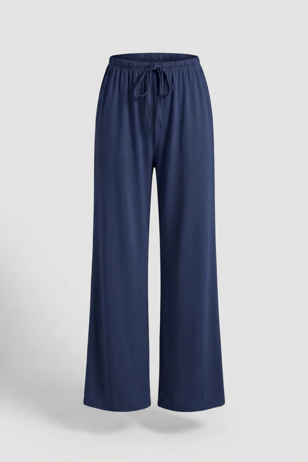 Dames Wide Leg Broek | Relaxed Fit | Drawstring Waist | Beige Lounge Broek